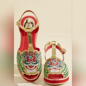 Miss L Fire Dragon Dance Sandals, VGUC, Size 6